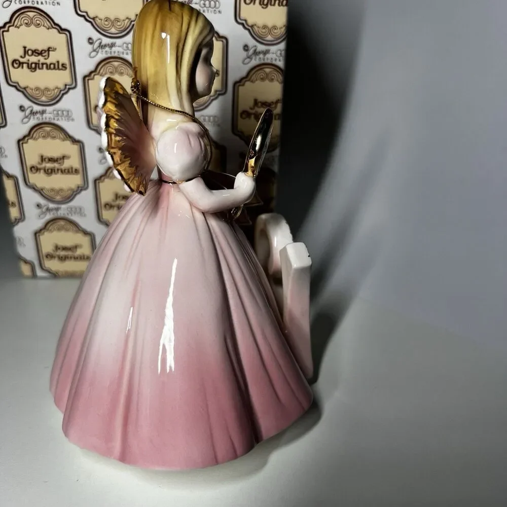 Vintage Josef Originals 12th Birthday Girl Angel Figurine with Box & Tag Vtg